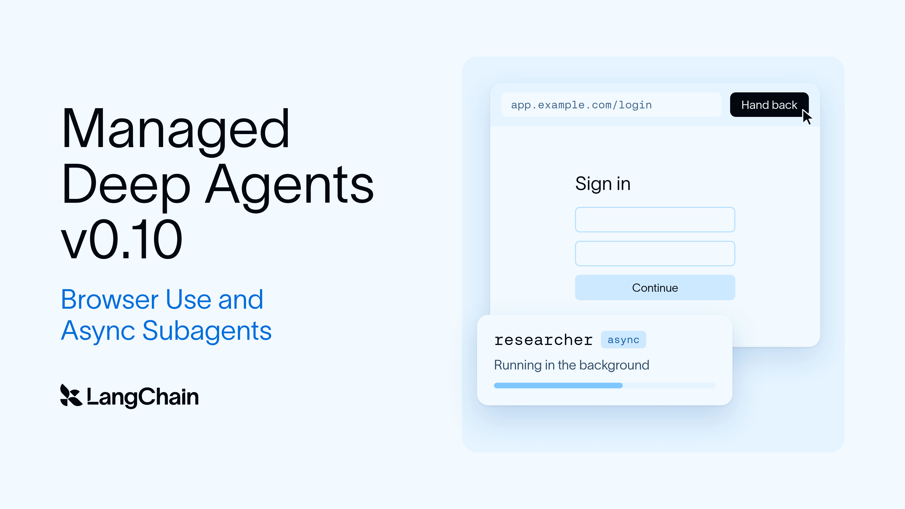 Агент получил браузер, а пароль вводит человек: что изменилось в Managed Deep Agents 0.10
